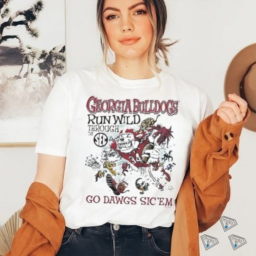 Georgia Bulldogs Run Wild Through The SEC Go Dawgs Sic ‘Em Shirt