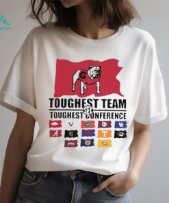 Georgia Bulldogs SEC Toughest Team Flag Toughest Conference 15 Shirt