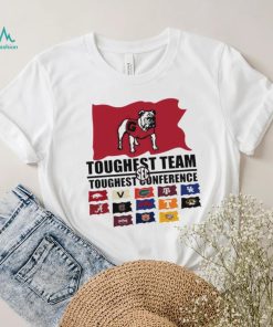Georgia Bulldogs SEC toughest team toughest conference flags Classic T shirt