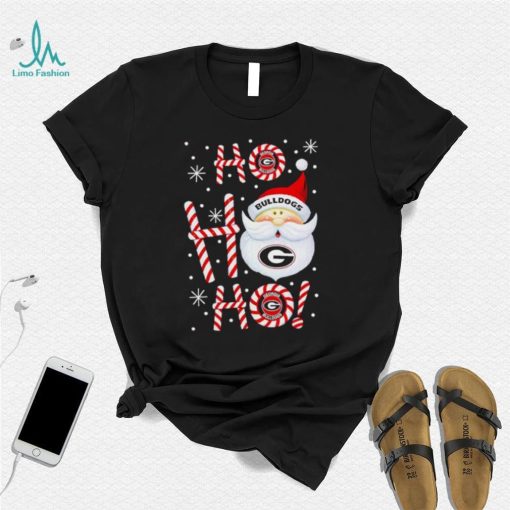 Georgia Bulldogs Santa Claus ho ho ho shirt