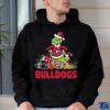 Georgia Bulldogs Santa Grinch And Santa Dog Christmas Shirt