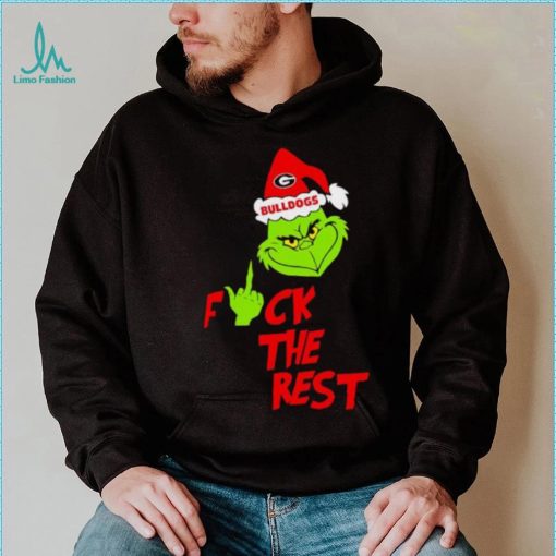 Georgia Bulldogs Santa Grinch fuck the rest shirt