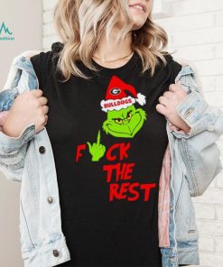 Georgia Bulldogs Santa Grinch fuck the rest shirt