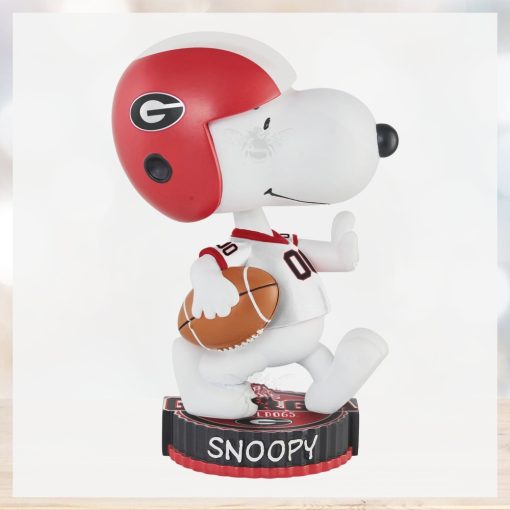 Georgia Bulldogs Snoopy Peanuts Bighead Bobblehead Ornament