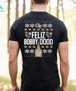 Georgia Tech Feliz Bobby Dodd Ugly Christmas Shirt