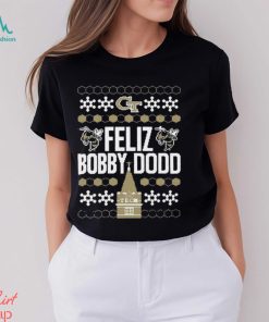 Georgia Tech Feliz Bobby Dodd Ugly Christmas Shirt