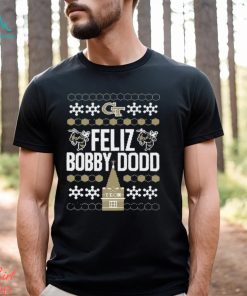 Georgia Tech Feliz Bobby Dodd Ugly Christmas Shirt