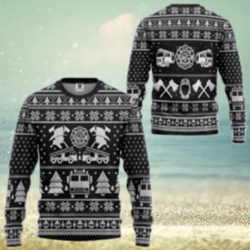 Get Festive With Our Firefighter Ugly Christmas Sweater – 3D All Over Print