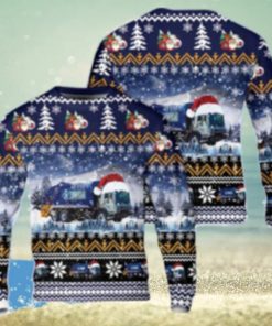 Get Festive With Waste Connections Canada Garbage Truck Christmas Sweater – Unique 3D Gift