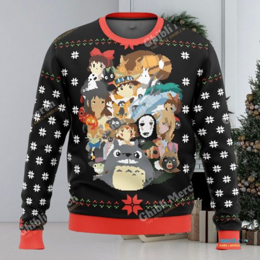 Ghibli Movies Characters Ugly Christmas Sweater