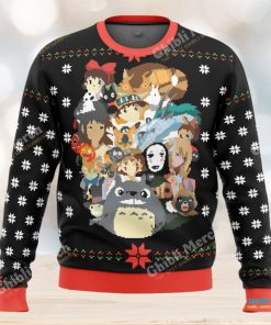 Ghibli Movies Characters Ugly Christmas Sweater