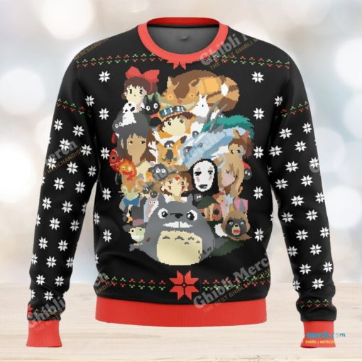 Ghibli Movies Characters Ugly Christmas Sweater