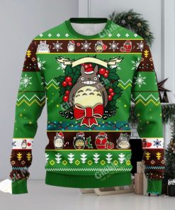 Ghibli Ugly Christmas Sweater Totoro Noel