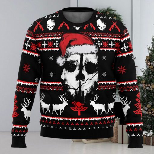 Ghost Call of Duty Ugly Christmas Sweater