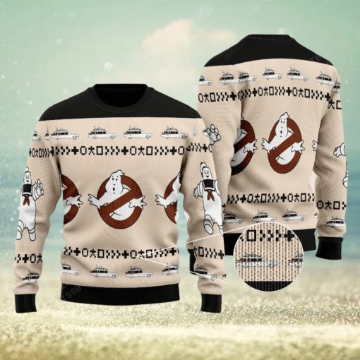 Ghostbusters Happy Halloween Ugly Christmas Sweater AOP For Men And Women