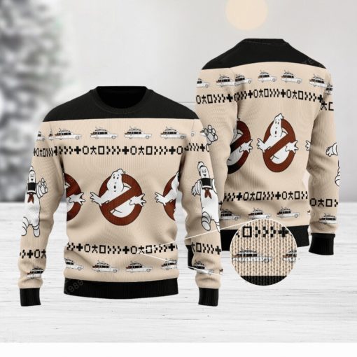 Ghostbusters Happy Halloween Ugly Christmas Sweater AOP For Men And Women