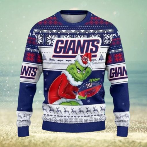 Giants Grinch Hold Christmas Ugly Sweater