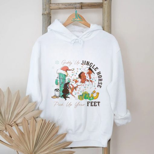 Giddy up jingle horse pick up your feet shirt