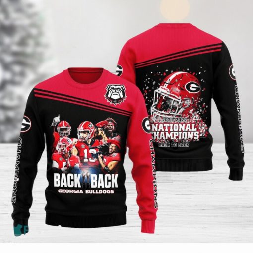 Gift Fans NCAA Georgia Bulldogs Tradition Ugly Christmas 3D Sweater For Men And Women