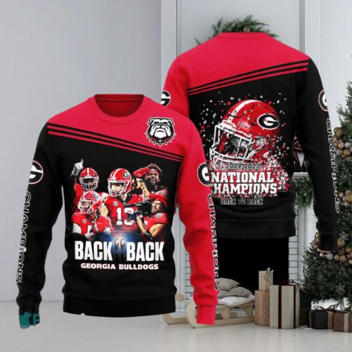 Gift Fans NCAA Georgia Bulldogs Tradition Ugly Christmas 3D Sweater For Men And Women