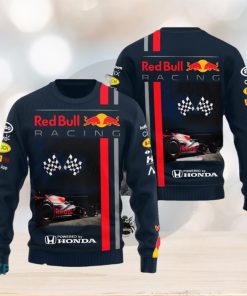 Gift Fans Oracle Red Bull Racing Holly Knitted Christmas 3D Sweater For Men And Women