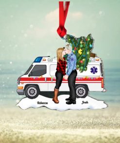 Gift For EMS Workers, Couple Gift, Personalized Acrylic Ornament