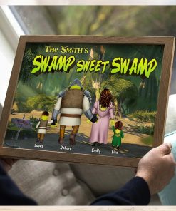 Gift For Family, Personalized Canvas Print, Jungle Family Poster