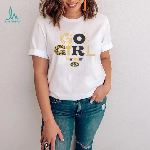 Girls Youth Gameday Couture White Missouri Tigers PoweredBy Go Girl T Shirt