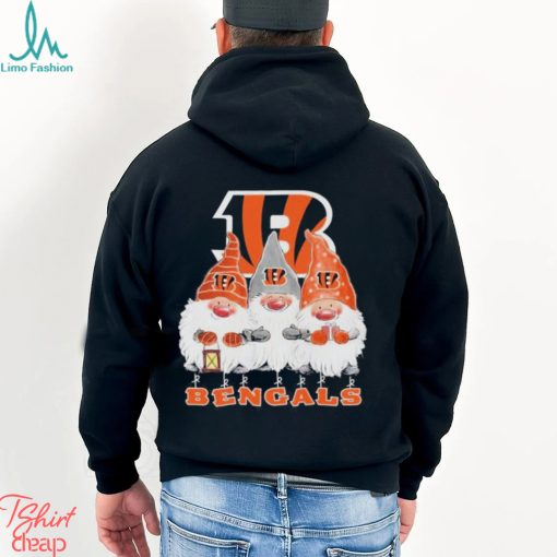 Gnomes Cincinnati Bengals logo merry christmas shirt