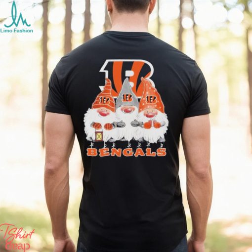 Gnomes Cincinnati Bengals logo merry christmas shirt