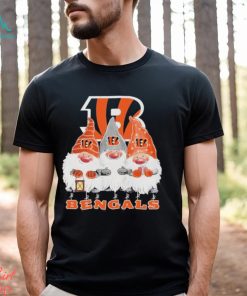 Gnomes Cincinnati Bengals logo merry christmas shirt