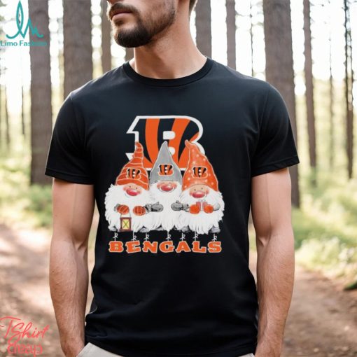 Gnomes Cincinnati Bengals logo merry christmas shirt
