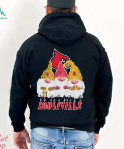 Gnomes Louisville Cardinals logo merry christmas shirt