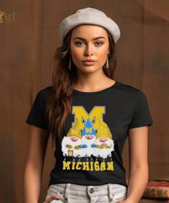 Gnomes Michigan Wolverines Merry Christmas Shirt