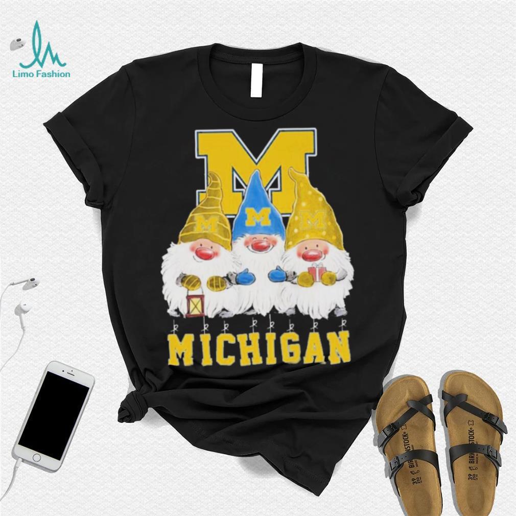 Gnomes Michigan Wolverines Merry Christmas Shirt Gnomes Michigan Wolverines Merry Christmas Shirt