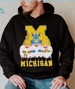 Gnomes Michigan Wolverines Merry Christmas Shirt