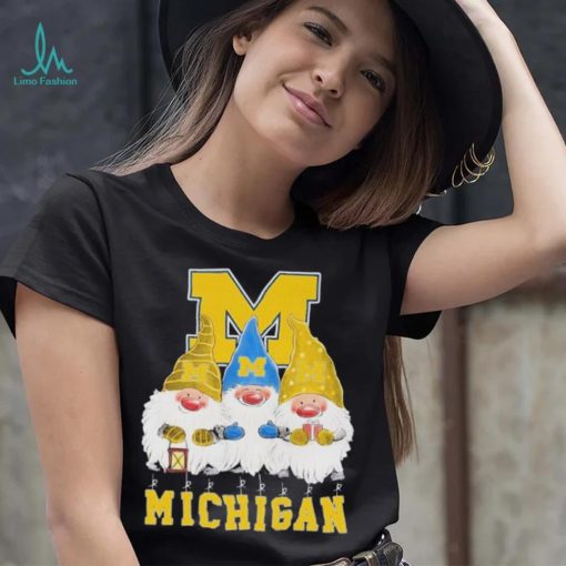 Gnomes Michigan Wolverines Merry Christmas Shirt