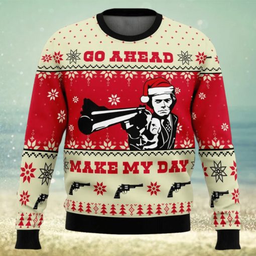 Go Ahead Make My Day Dirty Harry Ugly Christmas Sweater