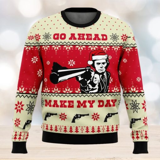 Go Ahead Make My Day Dirty Harry Ugly Christmas Sweater