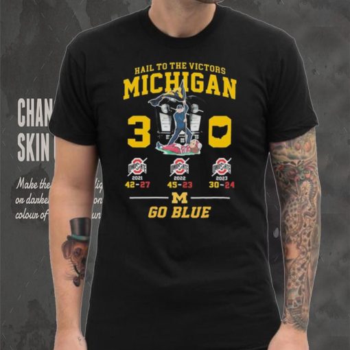 Go Blue Hail To The Victors Michigan Wolverines B10 East 3 0 Shirt
