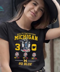 Go Blue Hail To The Victors Michigan Wolverines B10 East 3 0 Shirt