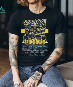 Go Blue Michigan Wolverines Signatures Classic T Shirt