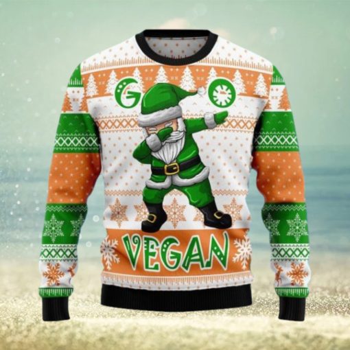 Go Vegan Santa Ugly Christmas Sweater