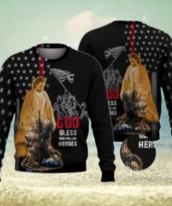 God Bless Veteran Ugly Christmas Sweater – Perfect Christmas Gift!