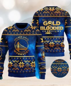 Golden State Warriors Champions 3D Ugly Christmas Sweater