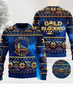 Golden State Warriors Champions 3D Ugly Christmas Sweater