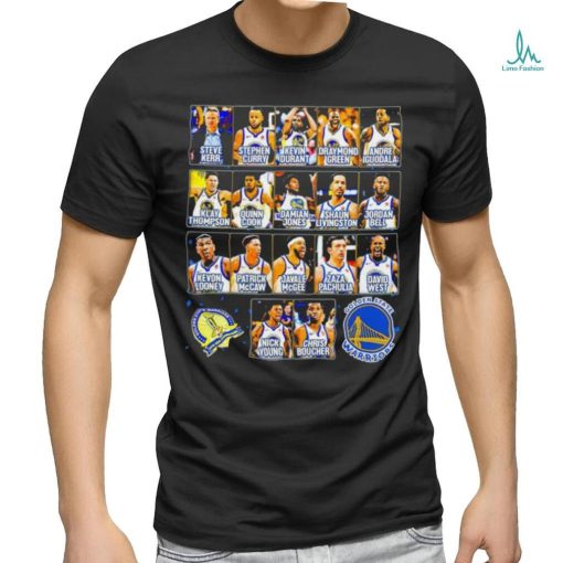 Golden State Warriors all players 2017 2018 NBA Champions graphic shirt