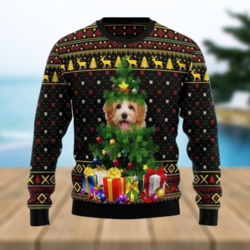 Goldendoodle Pine Ugly Christmas Sweater