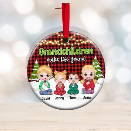 Grandchildren Make Life Grand Ornament