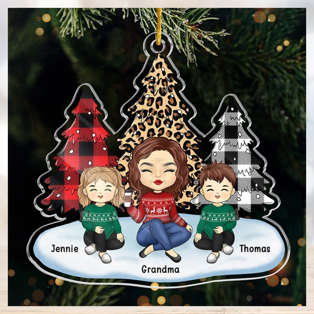 We Take After Our Grandma Personalized Funny Grandkids Ornament, Christmas  Gift For Grandma - Limotees